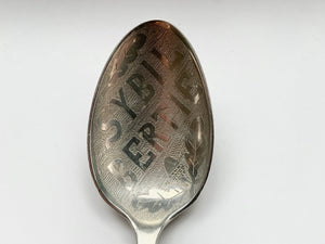Charming World War 1 Engraved Love Token Spoon Sybil & Bertie