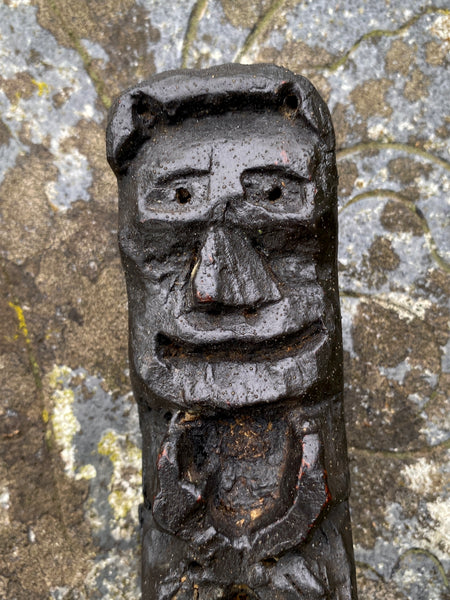 Rare Antique 16th Century Oak Carving With Folk Art Aesthetic From A Bizarre Sideboard From The East Anglia Region - Source Vintage