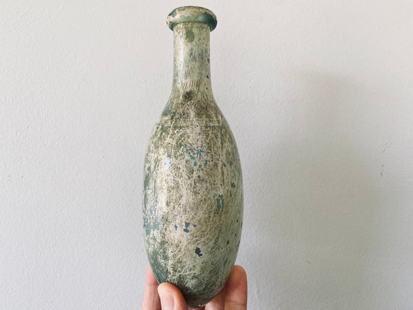 Antique 19th Century Glass Shipwreck Torpedo Bottle - Source Vintage