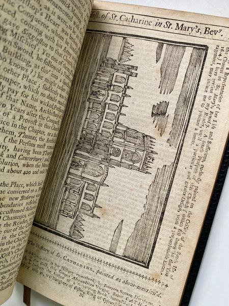 Rare Pairing Of 18th Century Portrait Of Thomas Gent (1693–1778) & Original Copy Of Of His Book, ‘The History of Rippon (1777)’ - Source Vintage