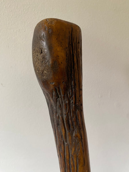 Rare Early Antique Scottish Club Made From A Deer Antler