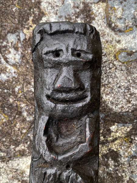 Rare Antique 16th Century Oak Carving With Folk Art Aesthetic From A Bizarre Sideboard From The East Anglia Region - Source Vintage