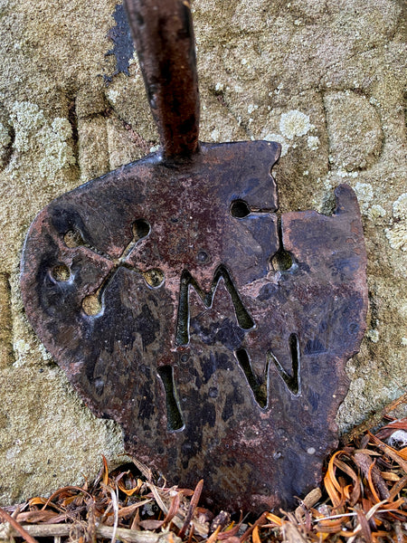 Rare 18th Century Door Handle Dated 1730, Initialled, With Protection Marks - Source Vintage