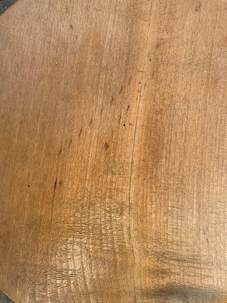 Curious 18th Century English Sycamore Platter With Burn Mark From An Iron c.1790 - Source Vintage