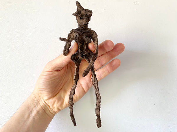 Unusual Early 1900’s Poppet Doll Made From A Dried Root, Used In Folk Magic & Witchcraft - Source Vintage