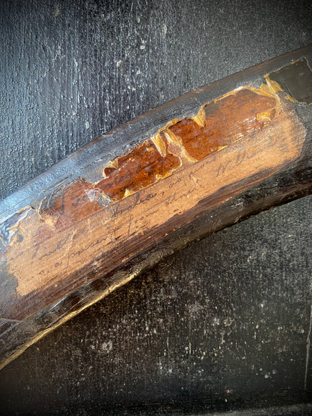 Intriguing Antique 19th Century Boomerang With Period Handwritten Label