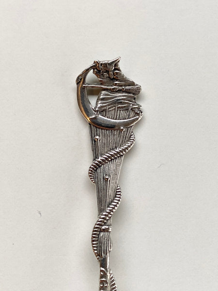 The First Souvenir Of The 1692 Salem Witch Trials Sterling Silver Spoon