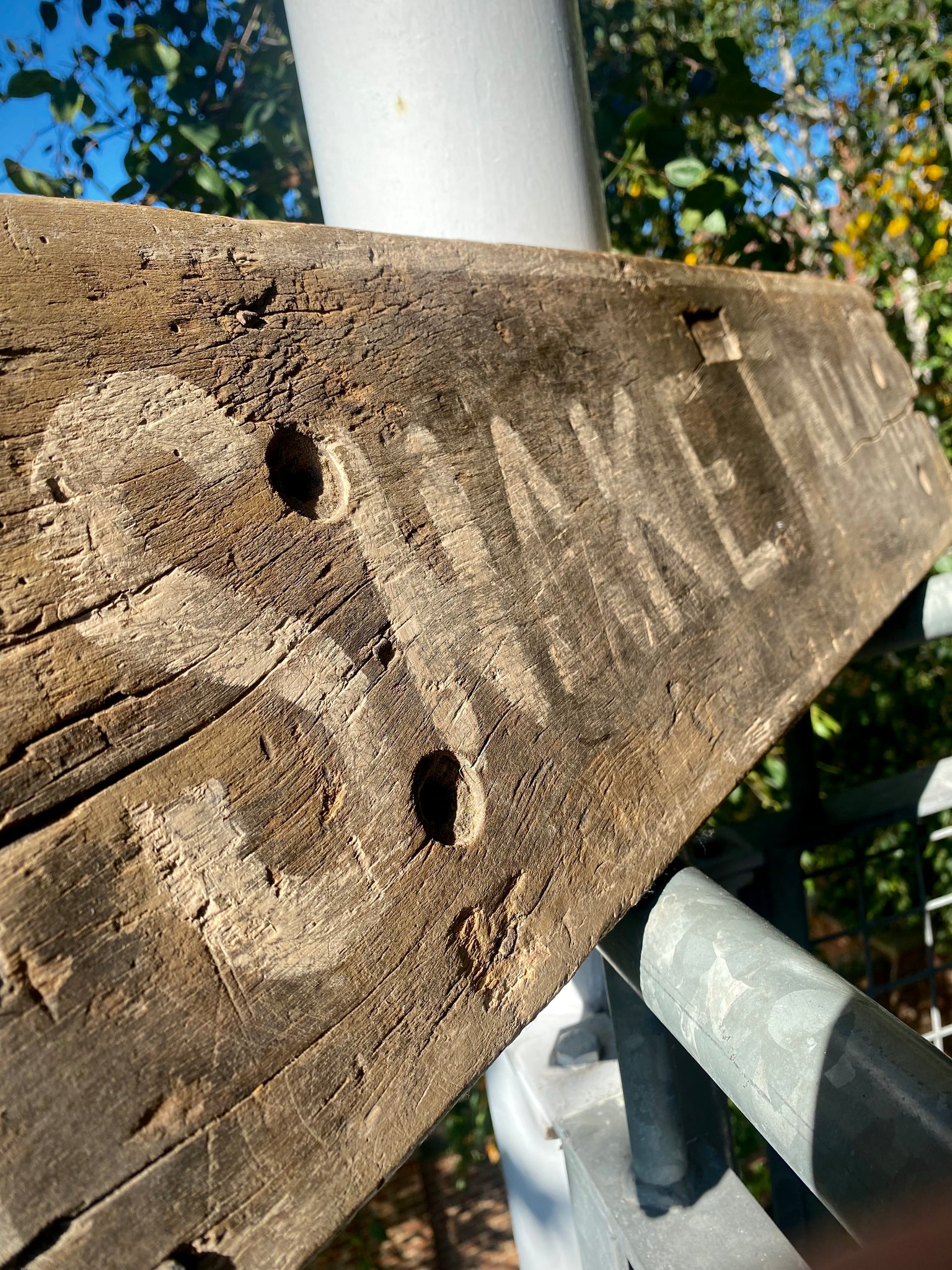 Primitive American Folk Art Shed Made ‘Snake Farm’ Sign – Folk & Fable ...