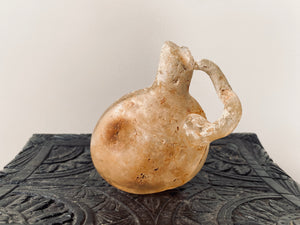 *RESERVED FOR ANDY* Superb Antique Fire Damaged Roman Glass Juglet Sculptural Art