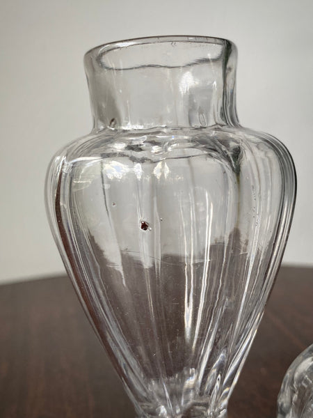 Antique 18th Century Glass Dry Mustard Jar c.1790 - Source Vintage