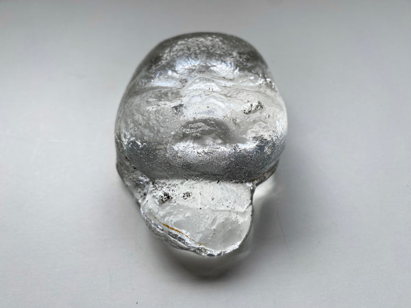 *RESERVED FOR ANDY* Curious Early 1900s End Of Day Glass Baby Face Death Mask - Source Vintage