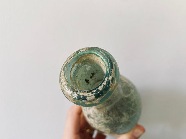 Antique 19th Century Glass Shipwreck Torpedo Bottle - Source Vintage