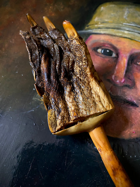 Weird Macabre Vintage Taxidermy Back Scratcher