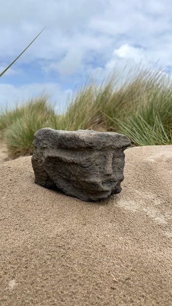 Very Rare 11th - 12th Century Carved Stone ‘Gripping Mouth’ Apotropaic Corbel - Source Vintage