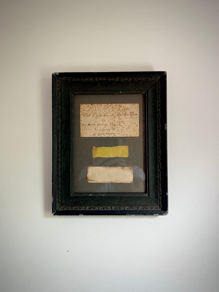 Antique 19th Century Envelope Enclosing A Piece Of “Cloth Of Gold From The Coronation Chair Of His Most Gracious Majesty King George IV”