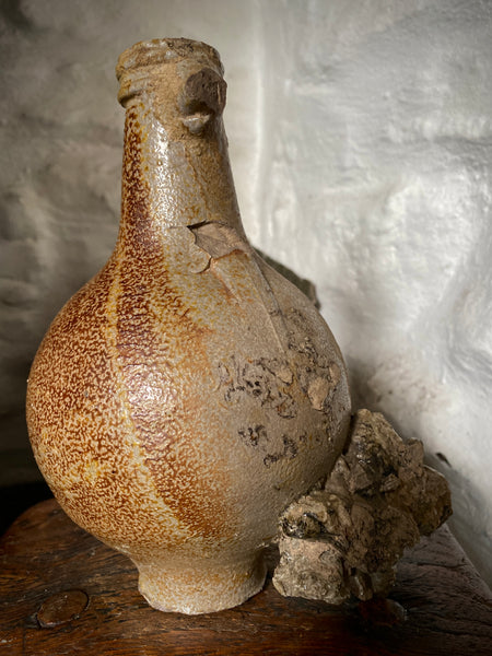 Rare Antique 17th Century Bartmann Kiln Waster, c.1650 - Source Vintage