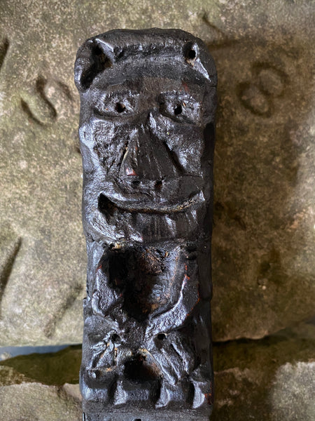 Rare Antique 16th Century Oak Carving With Folk Art Aesthetic From A Bizarre Sideboard From The East Anglia Region - Source Vintage