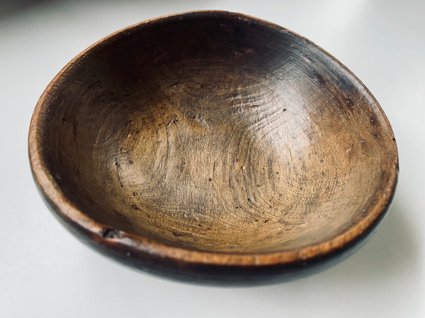 Rare Antique Ripon Workhouse Child’s Sycamore Pauper’s Bowl c.18th-19th Century - Source Vintage