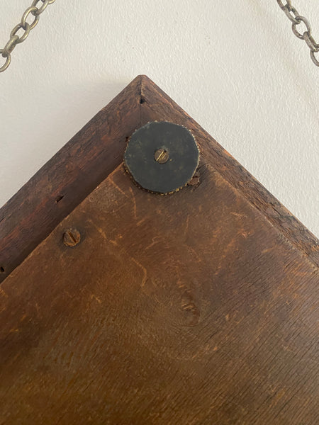 Curious Early 20th Century Folk Art ‘Gypsy Mirror’ Or Checkers Board - Source Vintage