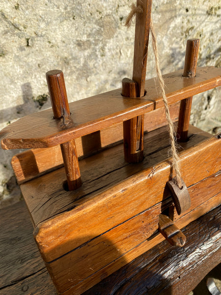 Superb Antique Early 19th Century Pine Drop Down Mousetrap c.1820 - Source Vintage