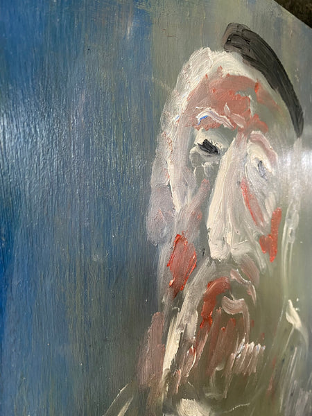 Expressionist Portrait Oil On Board Painting Signed ‘J. Endzel’ École De Paris - Source Vintage