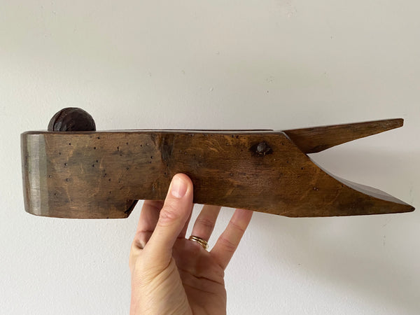 Rare Late 18th Century Treen Trap & Ball For The Ancient Pub Game ‘Bat & Trap’ - Source Vintage