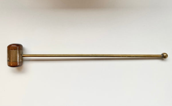 Antique Victorian Treen & Brass Medical Doctors Reflex Hammer c.1880 - Source Vintage