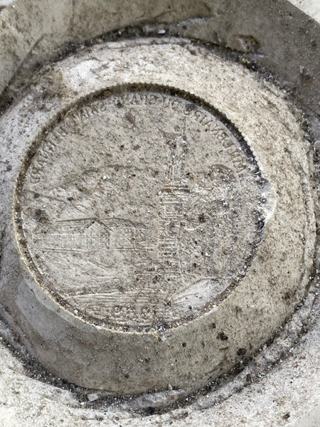 Curious Plaster Coin Mould With Various Imagery Of Coins Relating To Nostell Priory