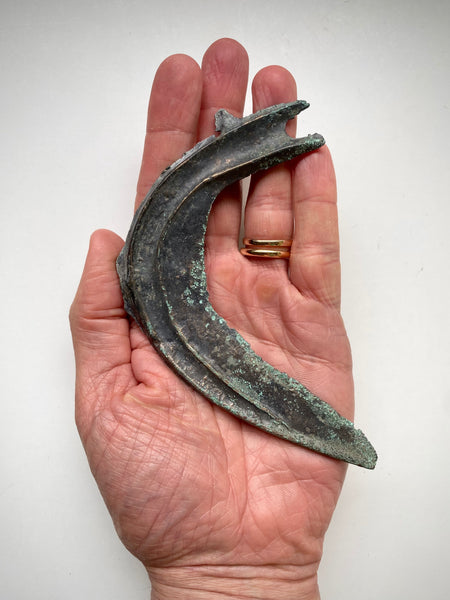 Rare Early Iron Age Bronze Celtic Ritual Sickle c.800-600 BC - Source Vintage