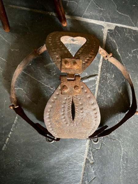 Rare Antique 19th Century Riveted Metal Chastity Belt - Source Vintage