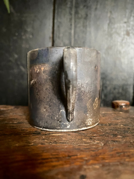 Curious Fire Damaged Coffee Cup Rescued From Fire At Lake House Salisbury 1912 With Handwritten Label - Source Vintage