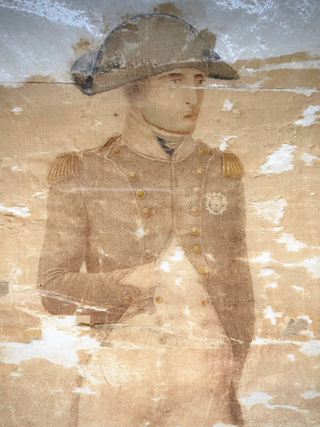 Rare Early 19th Century Engraver’s Proof Of Napoleon At Malmaison On Silk, After Jean-Baptiste Isabey, Engraved By Charles-Louis Lingée And Finished By Richard Cooper c. 1802–1804 - Source Vintage