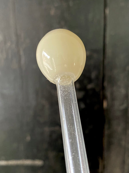 Rare Antique Uncut Handblown Ocularist’s Prosthetic Glass Eye On Stem