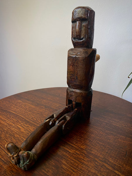 Antique Early 20th Century Folk Art Jigger Doll - Source Vintage