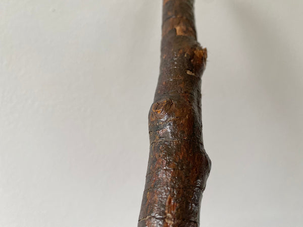 Rare Antique Early 20th Century Folk Art Hand Carved Figural Walking Stick In The Form Of Lloyd George - Source Vintage