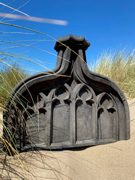 Gothic Pew End Removed In The 19th Century From A Much Older Chapel On Grounds Of A Yorkshire Estate