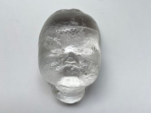 *RESERVED FOR ANDY* Curious Early 1900s End Of Day Glass Baby Face Death Mask