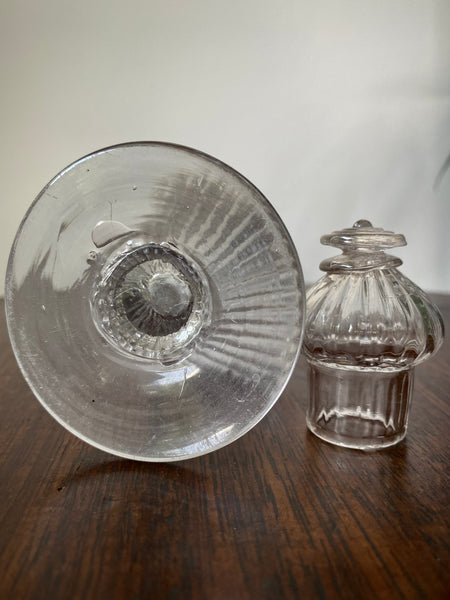 Antique 18th Century Glass Dry Mustard Jar c.1790 - Source Vintage
