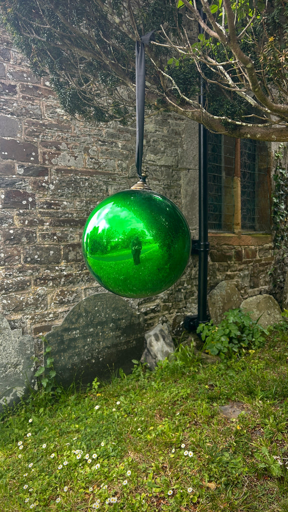 Rare Large British Example Of An Antique 19th Century Mercury Lined Wi ...