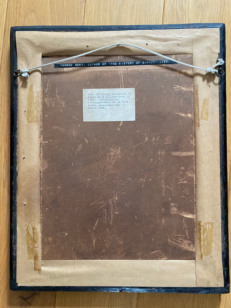 Rare Pairing Of 18th Century Portrait Of Thomas Gent (1693–1778) & Original Copy Of Of His Book, ‘The History of Rippon (1777)’ - Source Vintage