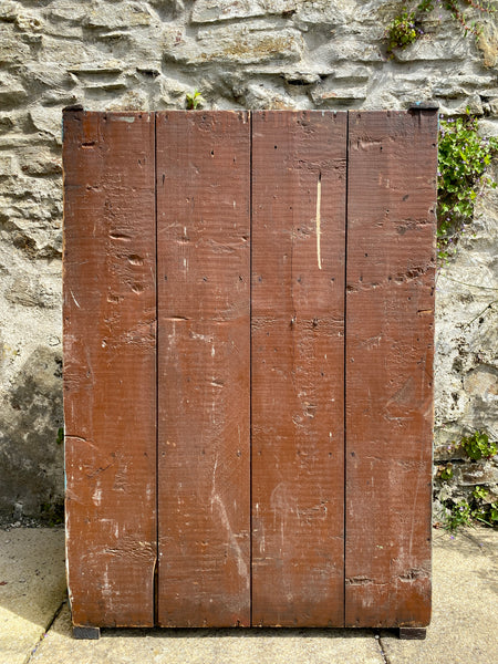 Rare Antique Early 19th Century Welsh Food Cupboard With Apotropaic Marian Mark & Hexafoil - Source Vintage