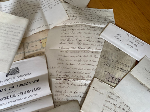 Curious Antique Victorian Collection Of Police Archives Inc. Police, Witness & Judicial Statements - Source Vintage