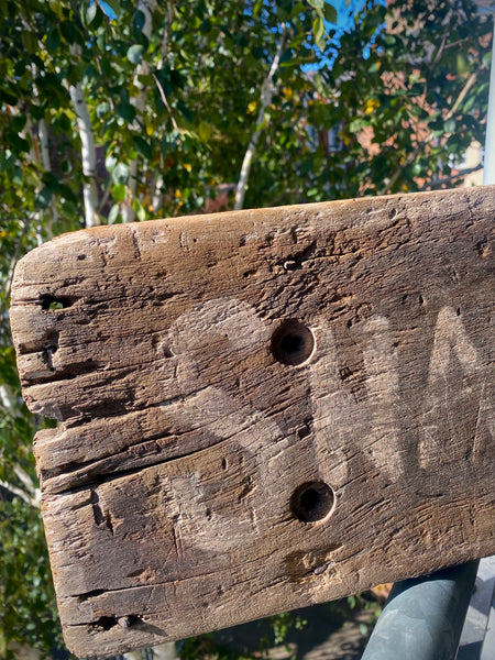 Primitive American Folk Art Shed Made ‘Snake Farm’ Sign - Source Vintage