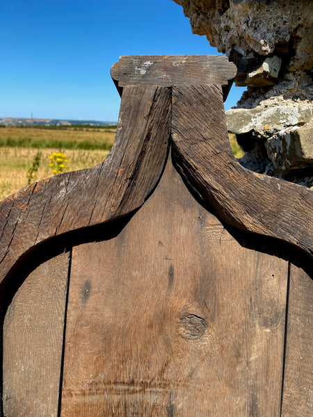 Gothic Pew End Removed In The 19th Century From A Much Older Chapel On Grounds Of A Yorkshire Estate