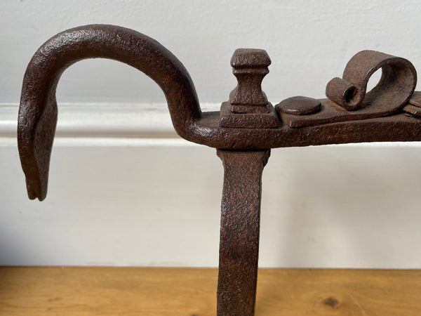Rare Antique 18th Century Hand Forged Fire Dragon Possibly Catalonian - Source Vintage