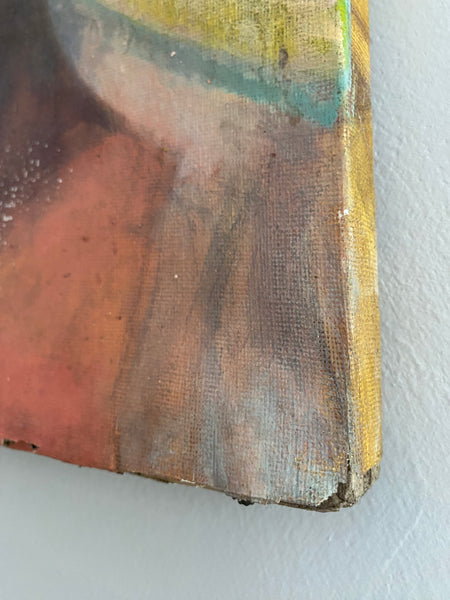 *RESERVED* Vintage Oil On Canvas Portrait Art School Painting
