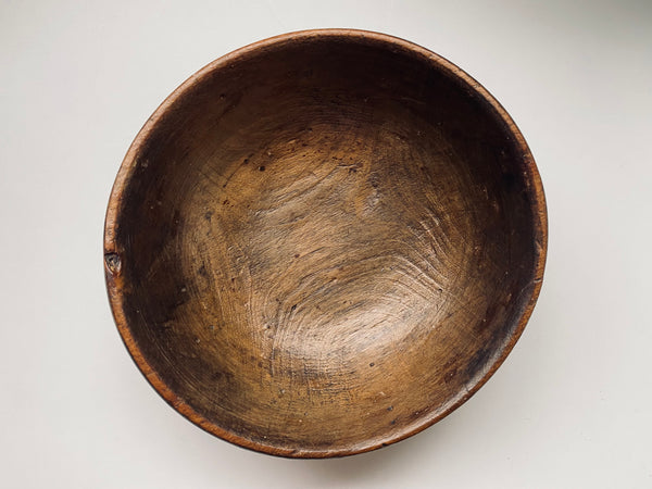 Rare Antique Ripon Workhouse Child’s Sycamore Pauper’s Bowl c.18th-19th Century - Source Vintage