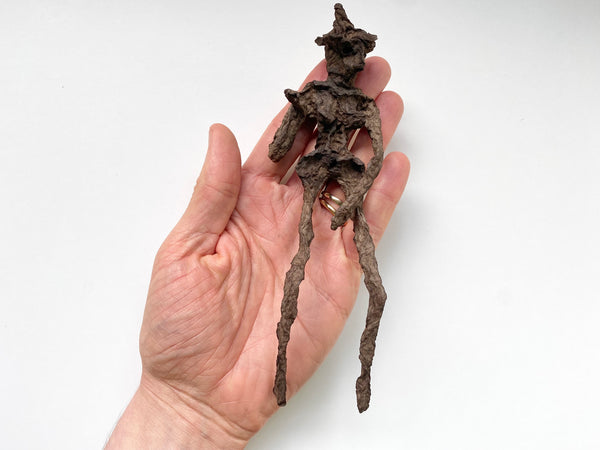 Unusual Early 1900’s Poppet Doll Made From A Dried Root, Used In Folk Magic & Witchcraft - Source Vintage