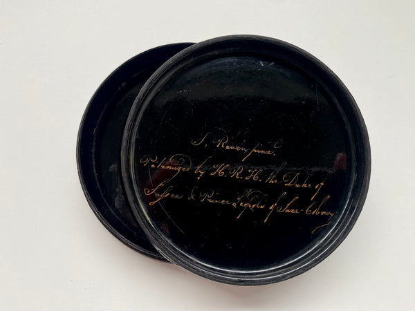Extremely Rare Antique 19th Century Hand-painted Snuff Box By S.Raven For Some Esteemed Royal Patronage