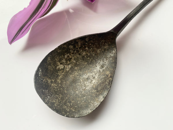 Rare James I Latten Seal Top Spoon With Maker's Mark - Source Vintage